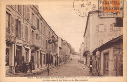 43-CRAPONNE-SUR-ARZON- LE BOULEVARD DU NORD ET LE MARCHEDIAL (VOIR POMPE A ESSENCE ) - Craponne Sur Arzon