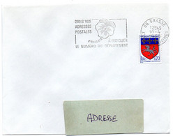 ALPES Mmes - Dépt N° 06 = GRASSE 1968 = FLAMME SECAP Multiple ' PENSEZ à INDIQUER NUMERO DEPARTEMENT - Código Postal