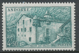 Andorre Français N°108A, 4f.50 Vert-bleu NEUF** ZA108A - Ungebraucht