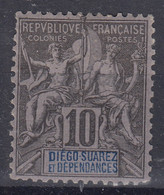 DIEGO SUAREZ : TYPE GROUPE 10c NOIR N° 29 NEUF * GOMME AVEC CHARNIERE - Unused Stamps