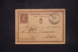 ITALIE - Entier Postal De Rome En 1877 - L 117785 - Interi Postali