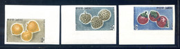 Cambodge YT N°122 à 124 - Série Fruits - Neuf** 1962 - Non Dentelé - (F127) - Cambodge