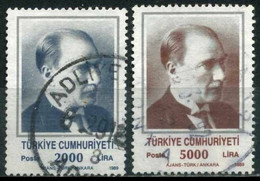 Türkiye 1989 Mi 2862-2863 O, Mustafa Kemal ATATÜRK (1881-1938) - Usados