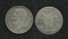 BELGIQUE . LEOPOLD II . 5 FRANCS 1869 . - 5 Frank