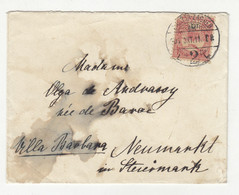 Hungary Letter Cover Posted 1904 Zagreb To Neumarkt B220310 - Croacia