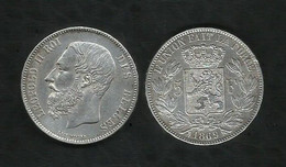 BELGIQUE . LEOPOLD II . 5 FRANCS 1869 . - 5 Frank