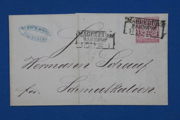 AS11 ALLEMAGNE NORD    BELLE LETTRE  1869 +MAGDEBURG   POUR Schmalkalde  GERMANY  +CACHET   A VOIR  + AFFRANCH. PLAISANT - Cartas & Documentos