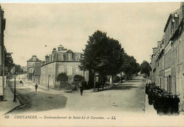 Coutances * Rue * Embranchement De St Lô Et Carentan - Coutances