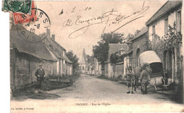 CPA Carte Postale   France- Foissy Rue De L'Eglise 1910  VM46186ok+ - Froissy