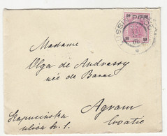 Austria Letter Cover Posted 1900 Lussin Piccolo To Zagreb B220310 - Croacia
