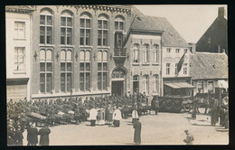 EEKLO - REPATRIËRING GESNEUVELDE SOLDATEN WERELDOORLOG I - ORIGINELE FOTOKAARTEN - NIET VERZONDEN  2 SCANS - Eeklo