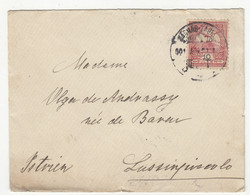 Hungary Letter Cover Posted 1901 Zagreb To Lussin Piccolo B220310 - Croatia