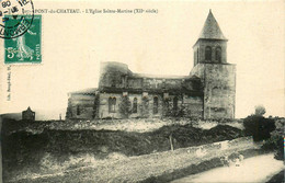 Pont Du Château * Un Coin Du Village Et église Ste Martine * Enfants Villageois - Pont Du Chateau