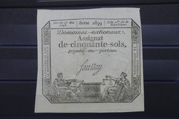 MONNAIES - Assignat De 50 Sols -  L 117810 - Assegnati