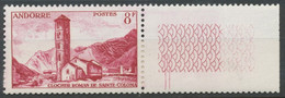 Andorre Français N°143, 8f. Brun Carminé NEUF** ZA143 - Unused Stamps