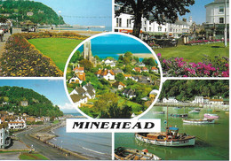 SCENES FROM MINEHEAD, SOMERSET, ENGLAND. UNUSED POSTCARD   Tm5 - Minehead