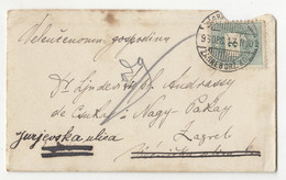 Hungary Letter Cover Posted 1896 Zagreb B220310 - Croacia