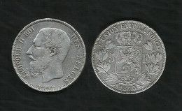 BELGIQUE . LEOPOLD II . 5 FRANCS 1873 . - 5 Frank