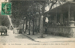 LOIRE  SAINT CHAMOND  Avenue De La Gare  Hotel Du Chemin De Fer - Saint Chamond