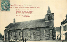 Tauves * Place De L'église Romane Du Village - Autres & Non Classés