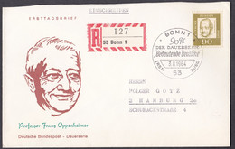 Bund 1964 - Mi.Nr. 360 - Ersttagsbrief FDC Gelaufen - Oppenheimer - 1961-1970