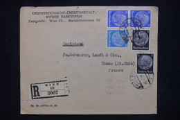 ALLEMAGNE / AUTRICHE - Enveloppe Commerciale De Wien En Recommandé Pour Thann En 1938  -  L 117840 - Storia Postale