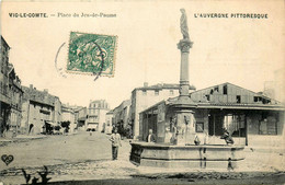 Vic Le Comte * 1907 * Place Du Jeu De Paume * Halle - Vic Le Comte