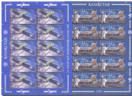 1999. Kazakhstan, Cosmonautics Day, 2 Sheetlets Of 10v, Mint/** - Kazakistan