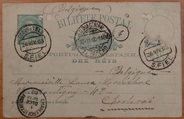 PORTUGAL - IP / STATIONERY - Cancel S. FIEL 26.11.1903 - D. Manuel 10 Réis - Lettres & Documents