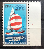 België, 1968, Nr. 1460-V1, Postfris **, OBP 22€ - Varietà (Catalogo COB)