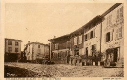 Vollore Ville * Place De L'église * Hôtel Des Touristes VACHIAS * Automobile Autobus - Autres & Non Classés