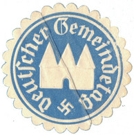 Siegelmarke Verschlußmarke Vignette 3. Reich - Deutscher Gemeindetag - Erinnofilie