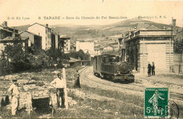 Tarare * La Gare Du Chemin De Fer Beaujolais * Passage Du Train * Travaux * Ligne Chemin De Fer - Tarare
