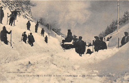 26-CROIX-HAUTE- GARE DU COL DE LA CROIX-HAUTE- CHASSE NEIGE EN TÊTE D'UN TRAIN - Other & Unclassified