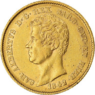 Monnaie, États Italiens, SARDINIA, Carlo Alberto, 20 Lire, 1842, Genoa, TTB - Piemonte-Sardinië- Italiaanse Savoie