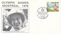 Canada Cover 1976 Montreal Olympic Games Opening Cremony In Attendance Of Queen Elizabeth II, State Of Head - Ete 1976: Montréal