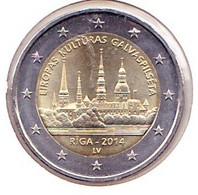 2 Euros Commémoratif 2014 : Lettonie - Lettonie
