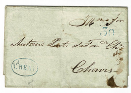 Portugal, 1837, Vila Real-Chaves - ...-1853 Voorfilatelie