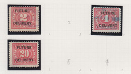 Verenigde Staten Scott.cat. Revenue Stamps:Future Delivery Stamps 3 Zegels Tussen RC1 En RC5 - Revenues