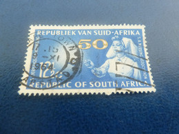 Républiek Van Suid Africa - Infirmière - 12 1/2 C. - Bleu Et Jaune - Oblitéré - Année 1964 - - Usados