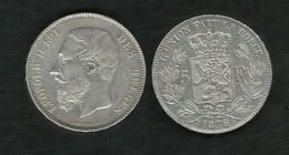 BELGIQUE . LEOPOLD II . 5 FRANCS 1876 . - 5 Francs