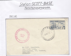 Ross Dependency 1961 Scott Base  Cover Ca Scott Base 9 OCT 61 (SCA158) - Storia Postale