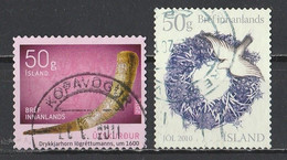 Islande 2010 : Timbres Yvert & Tellier N° 1191 Et 1223 Oblitérés. - Usati