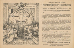 Magasins De Charbon Et Scieries Bois Masson à Nancy  Houille Coal And Wood Dealer Charleroi  Louisenthal - Marchands