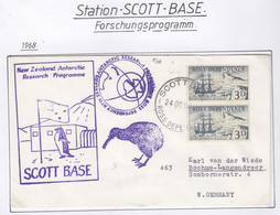 Ross Dependency 1968 Ca New Zealand Antarctic Research Programme Ca Scott Base 24 OC 68 (SCA160) - Covers & Documents