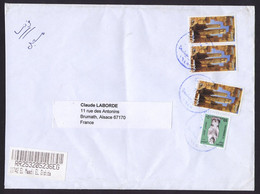 Egypte Lettre Recommandée De 2013 -> France (voir Scan) égyptologie Karnak Thoutmosis III - Storia Postale