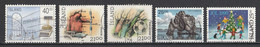 Islande 1990 : Timbres Yvert & Tellier N° 680 - 681 - 682 - 684 Et 689 Oblitérés. - Usados