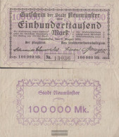 Neumünster Inflationsgeld City Neumünster Used (III) 1923 100.000 Mark - 100.000 Mark