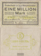 Neumünster Notgeld: Inflationsgeld City Neumünster Used (III) 1923 1 Million Mark - 1 Miljoen Mark