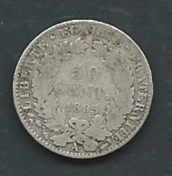 France Pièce 50 CENTIMES CERES 1895 A  -  Pic 7410 - 50 Centimes